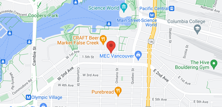 map of 1401 38 W 1ST AVENUE